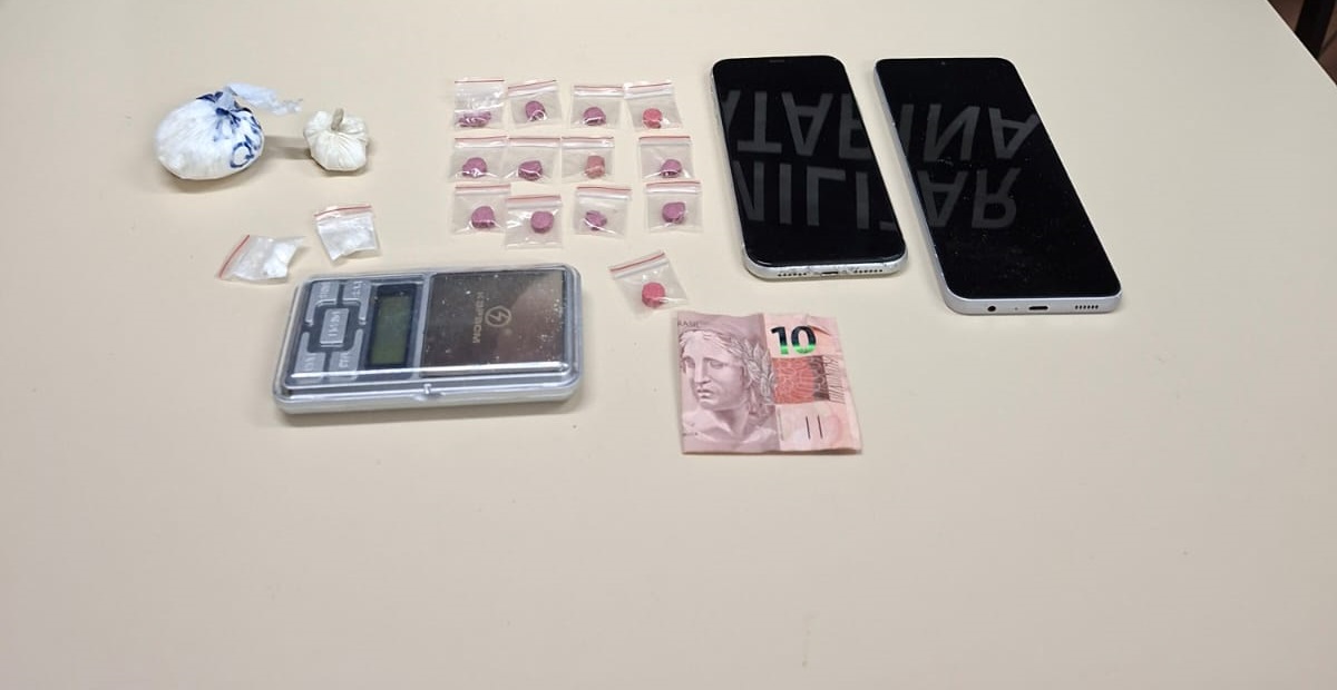 Polícia Militar prende homem por tráfico de drogas em Concórdia